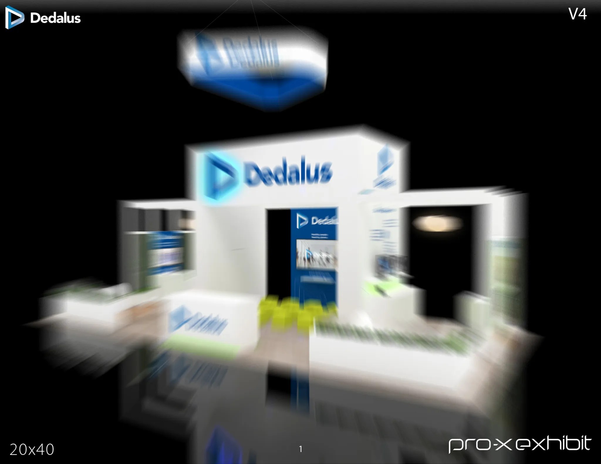 20x40 Île booth design by Pro-X Exhibits